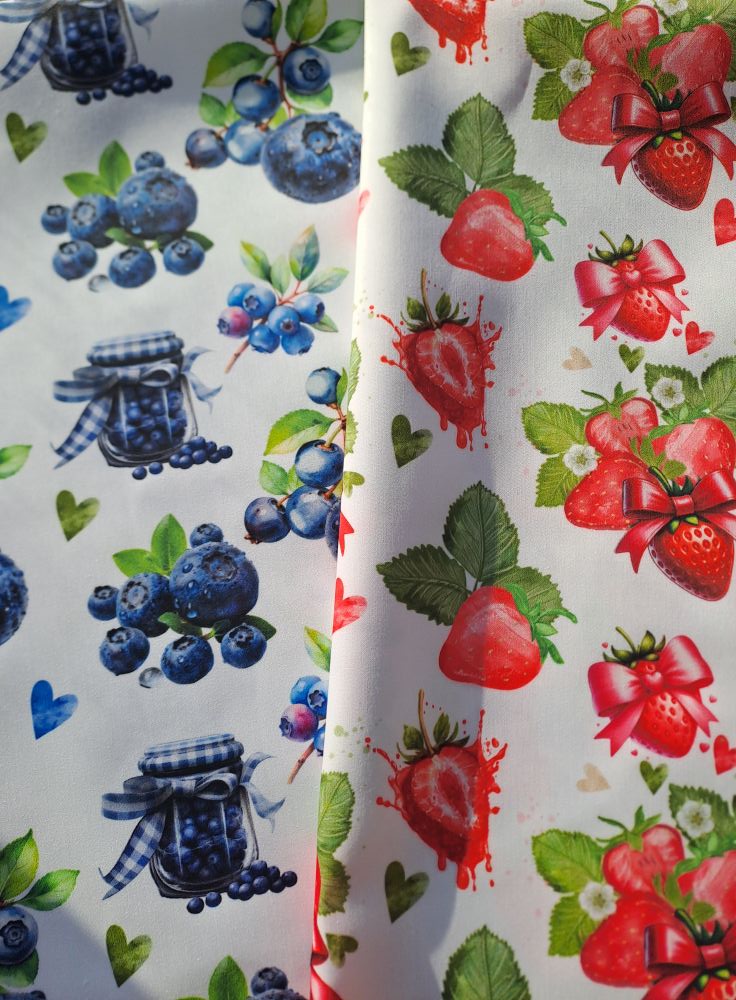 Tissu Douceur Fraise – Image 2