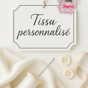 Tissu personnalisé avec motifs sur mesure pour des créations textiles uniques.