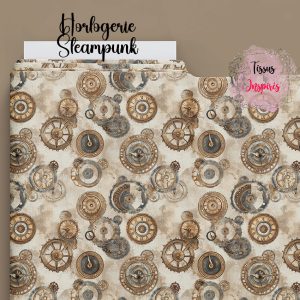 Tissu Horlogerie Steampunk
