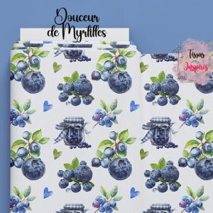Tissu Douceur de Myrtilles