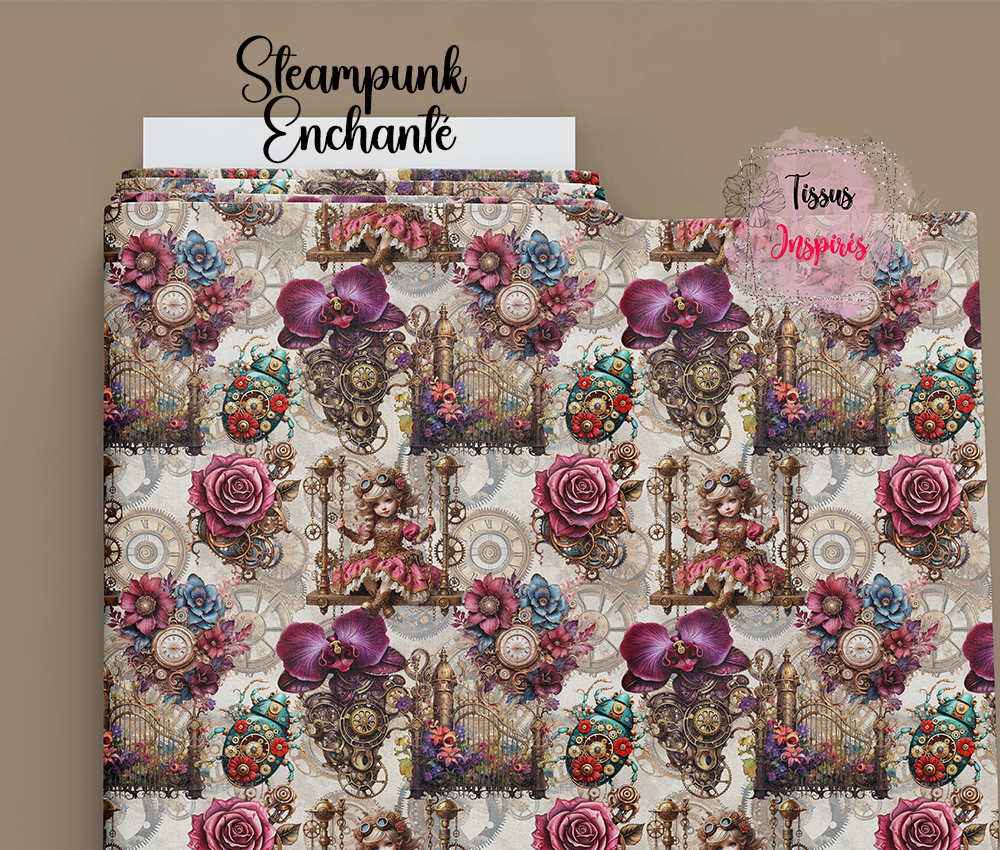 Tissu Steampunk Enchanté