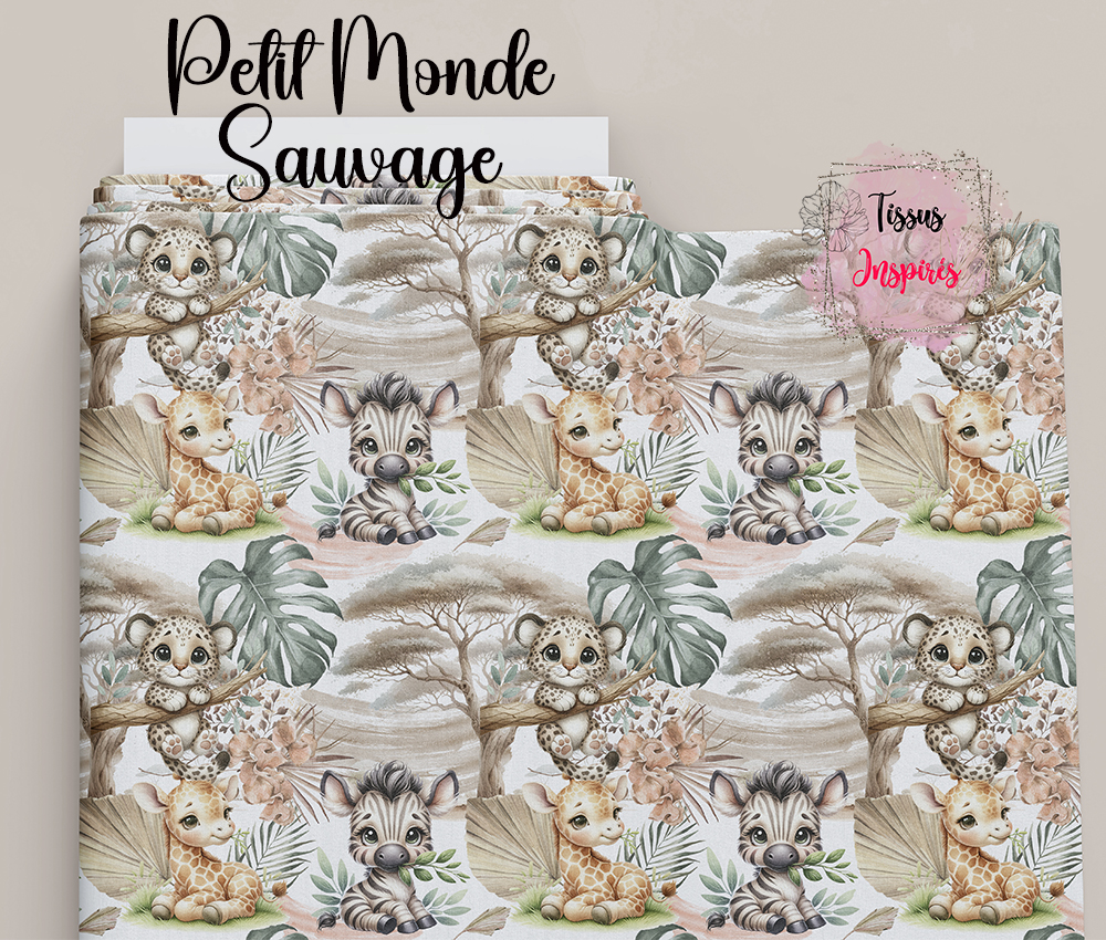 Tissu Petit Monde Sauvage