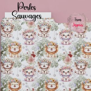 Tissu Perles Sauvages