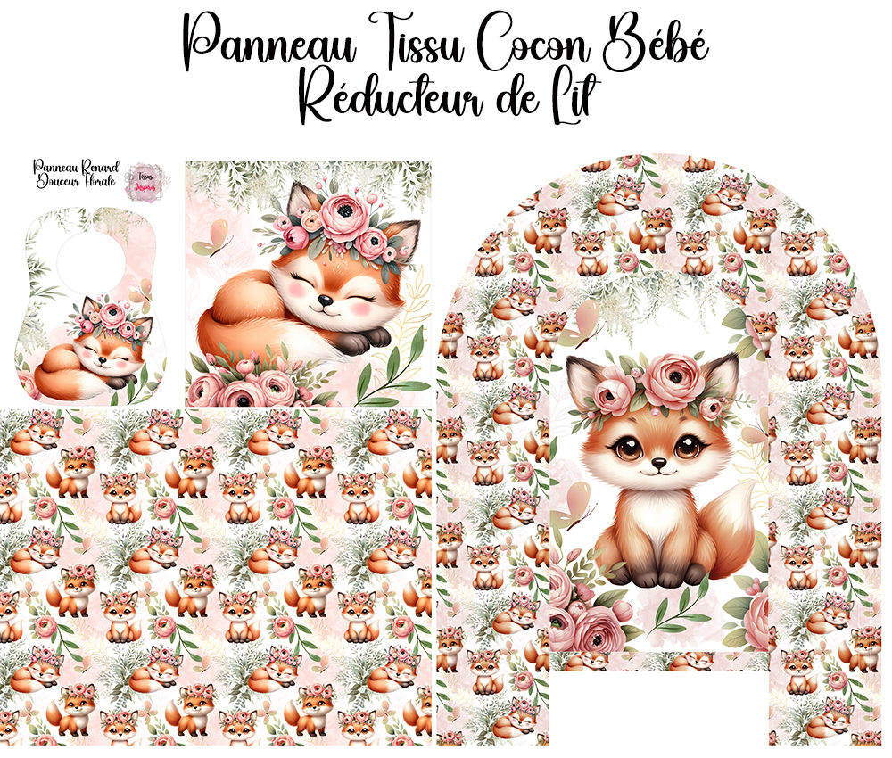 Panneau Renard Douceur Florale – Image 2
