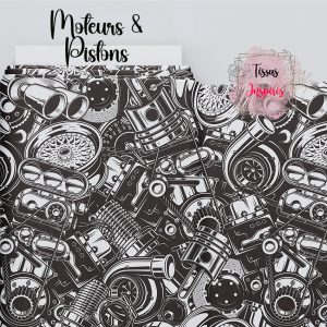 Tissu Moteurs & Pistons