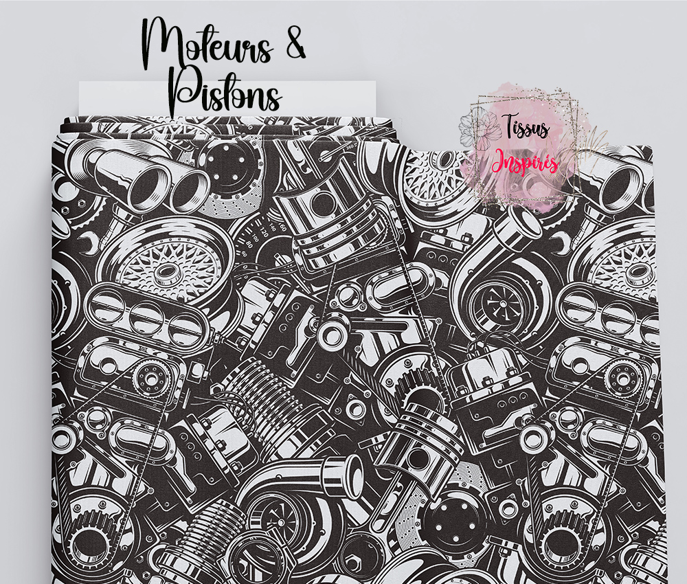 Tissu Moteurs & Pistons